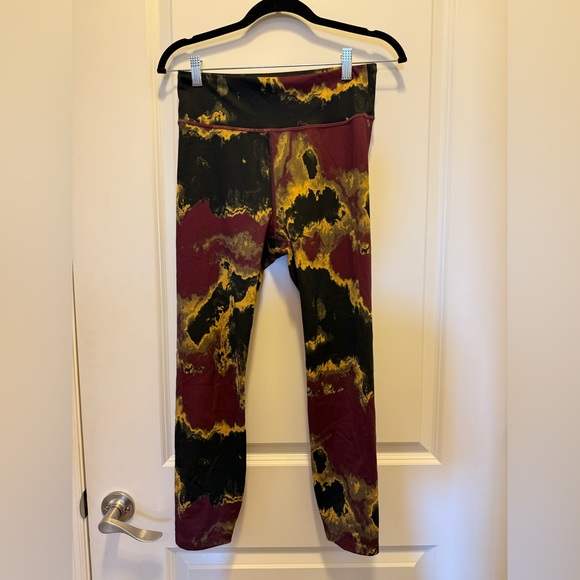 JoyLab Leggings in Maroon, Gold, and Black - Picture 1 of 2